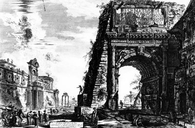 Vista del Arco de Tito, de la serie 